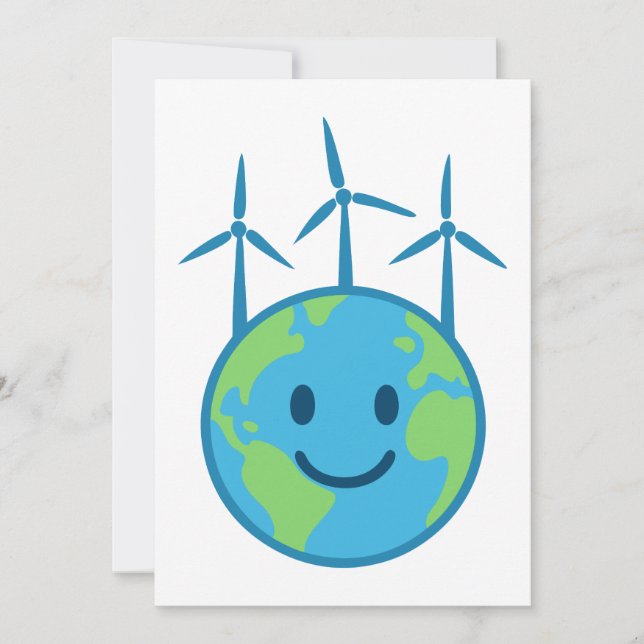 Wind Power for a Clean Earth Invitation (Front)