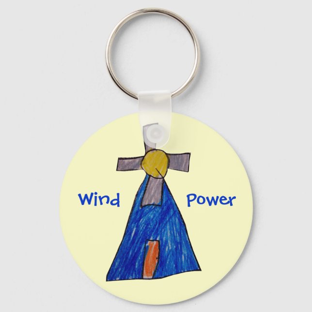 Wind Power Keychain (Front)