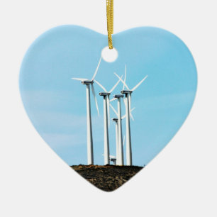 Wind Power Mojave Tehachapi Wind Farm Ceramic Ornament