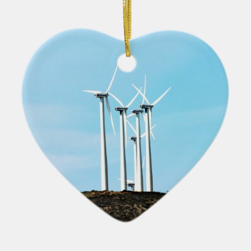Wind Power Mojave Tehachapi Wind Farm Ceramic Ornament