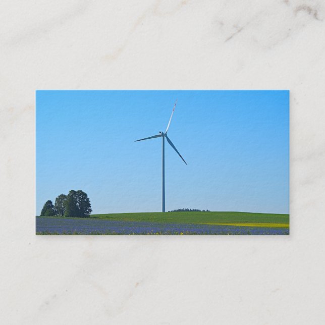 Wind Power Plant - Business Card (Front)