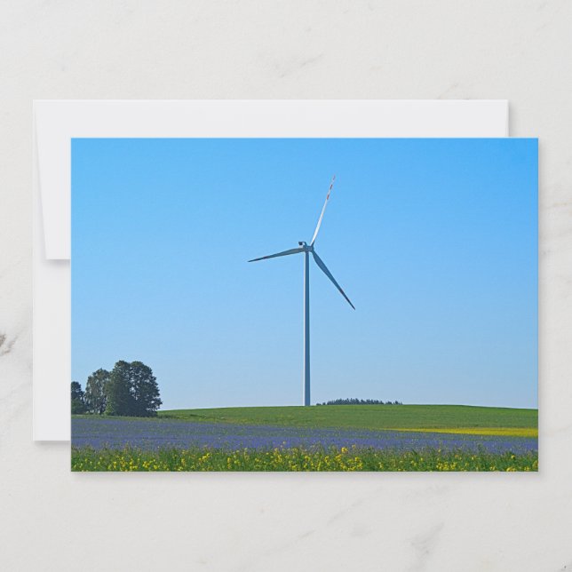 Wind Power Plant - Invitation (Front)