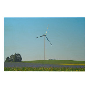 Wind Power Plant - Wood Wall Art