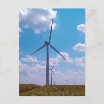 Wind Power Postcard by SnarkySharkDesigns at Zazzle