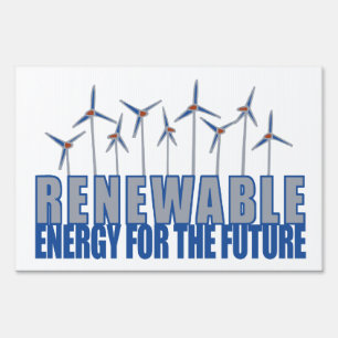 Wind Power Turbines Yard Sign