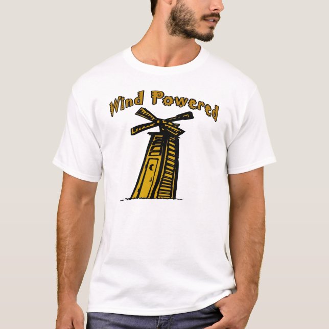 Wind Powered Outhouse T-Shirt (Front)