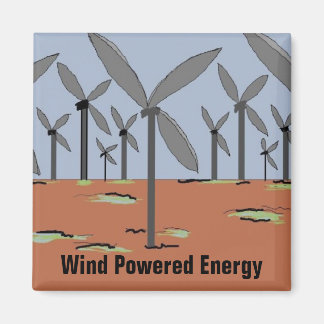 Wind Powered Windmills Magnet