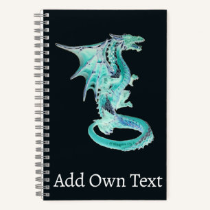 Wind Rider Dragon Fantasy Artwork Celestial Sky  Notebook
