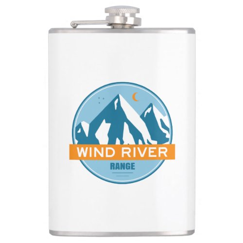 Wind River Mountain Range Flask