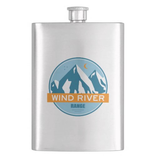 Wind River Mountain Range Flask