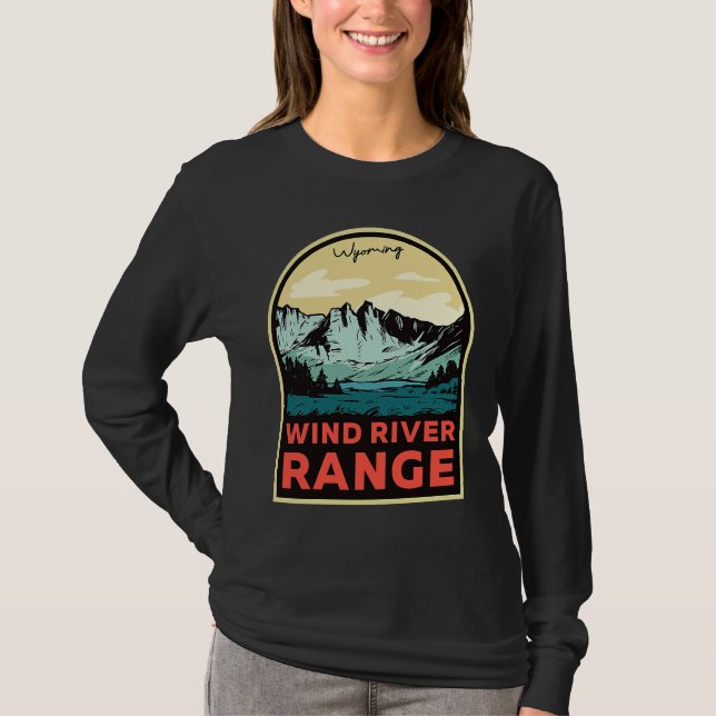 Wind River Range Mountains Wyoming T-Shirt (Front)
