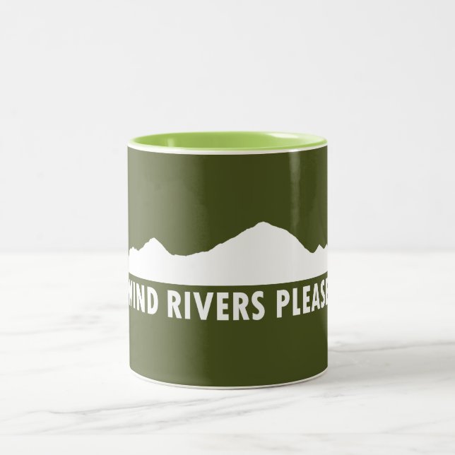 Wind Rivers Please Two-Tone Coffee Mug (Center)