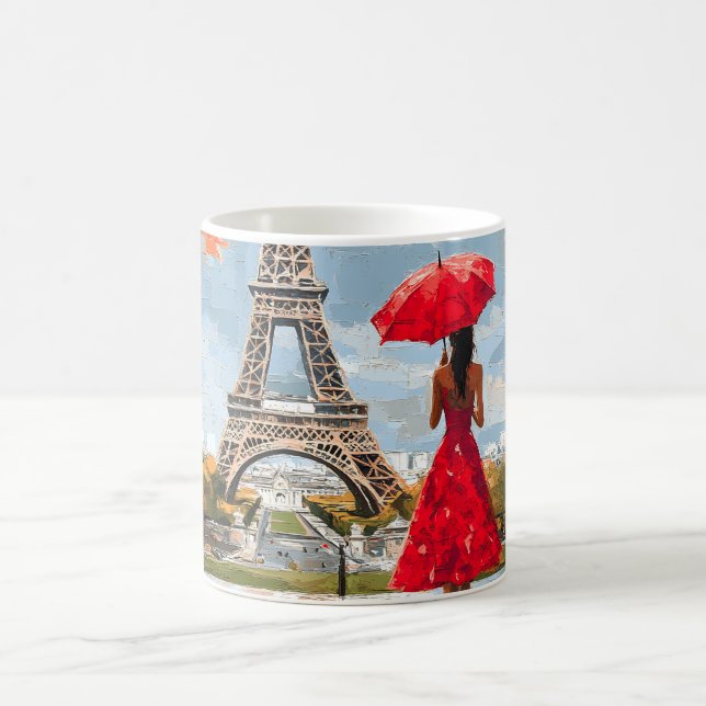 Wind Romance Paris Chic Walk Coffee Mug (Center)