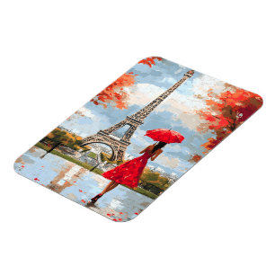 Wind Romance Paris Chic Walk Magnet