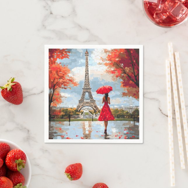 Wind Romance Paris Chic Walk Napkins (Insitu)