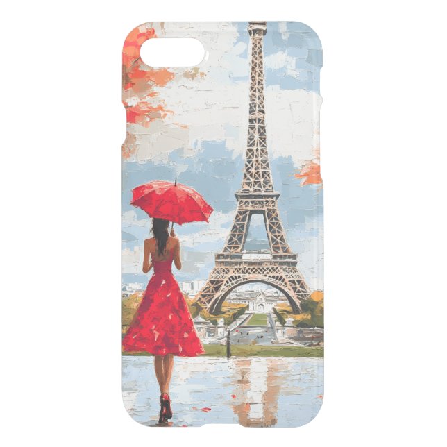 Wind Romance Paris Chic Walk Uncommon iPhone Case (Back)