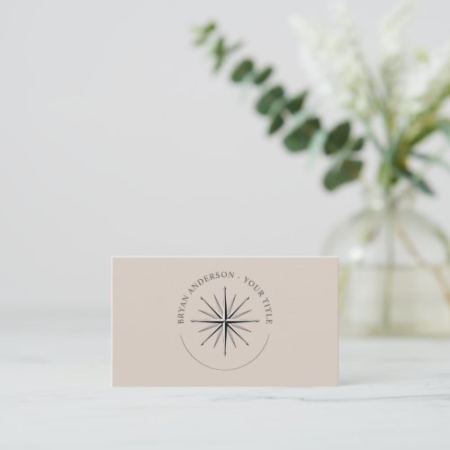 Wind Rose Compass _ Nautical Business Card