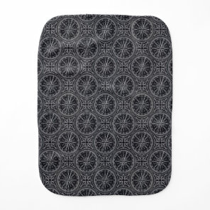 Wind Rose Compass Pattern Baby Burp Cloth