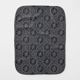 Wind Rose Compass Pattern Baby Burp Cloth