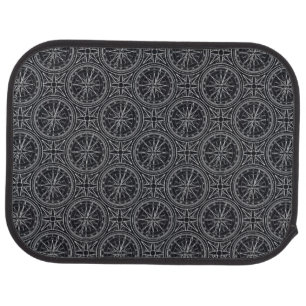 Wind Rose Compass Pattern Car Mat