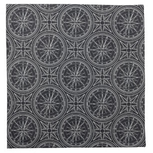 Wind Rose Compass Pattern Cloth Napkin