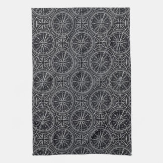 Wind Rose Compass Pattern Kitchen Towel