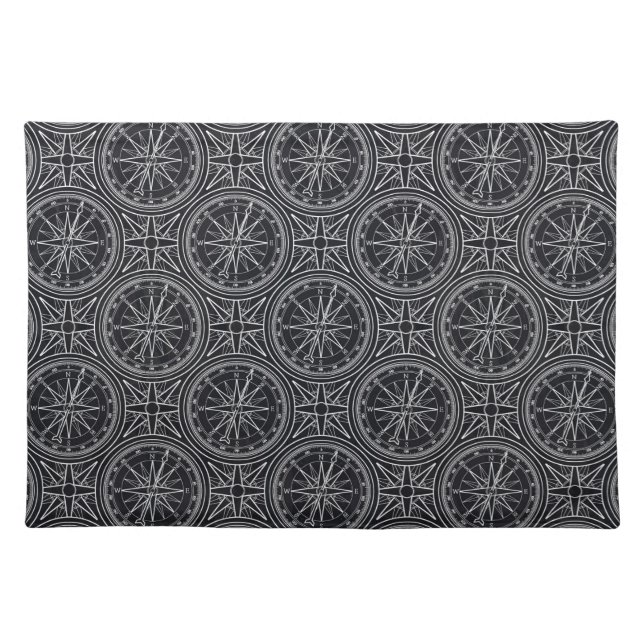 Wind Rose Compass Pattern Placemat (Front)