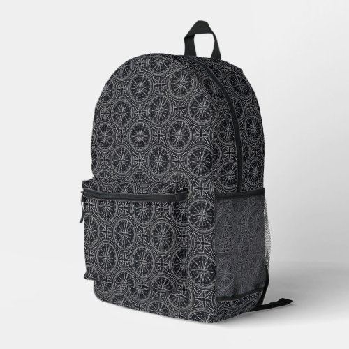 Wind Rose Compass Pattern Printed Backpack