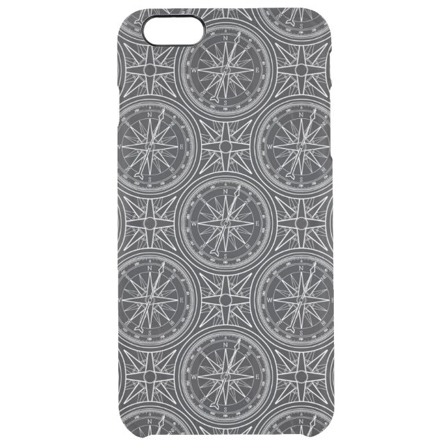 Wind Rose Compass Pattern Uncommon iPhone Case (Back)