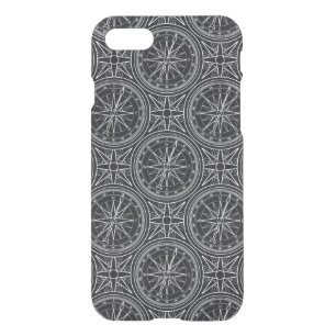 Wind Rose Compass Pattern iPhone SE/8/7 Case