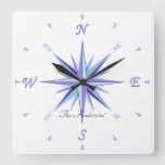 Wind Rose Design Clock
