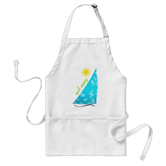 Wind, Sail and Sun Adult Apron (Front)