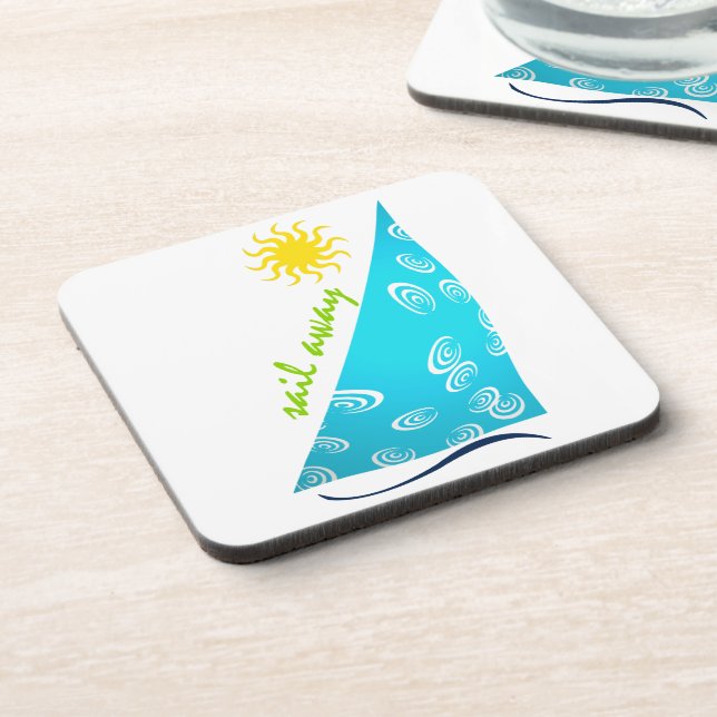 Wind, Sail and Sun Drink Coaster (Left Side)