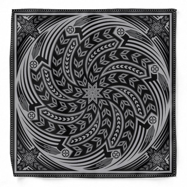 Wind Spirit Black Bandana (Front)