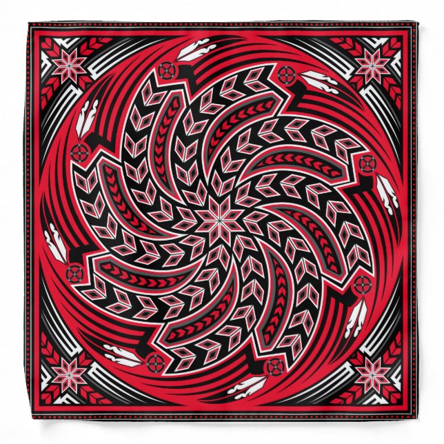 Wind Spirit Red Bandana (Front)