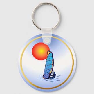 Wind Surf-Circle Keychain