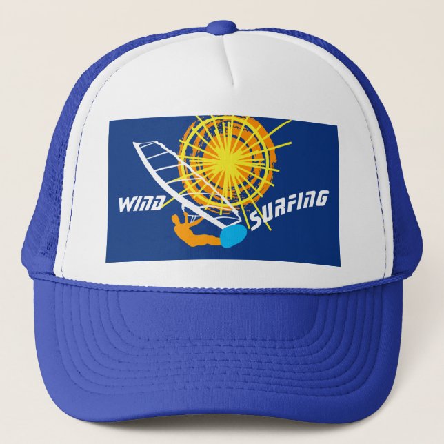 Wind Surfing customizable Trucker Hat (Front)