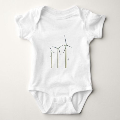 Wind Turbine Baby Bodysuit