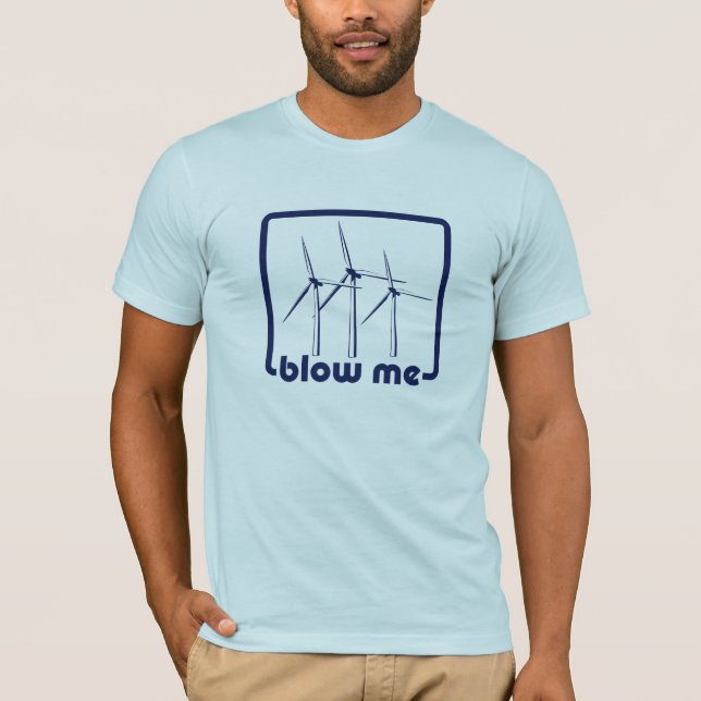 Wind Turbine Blue Shirt (Front)