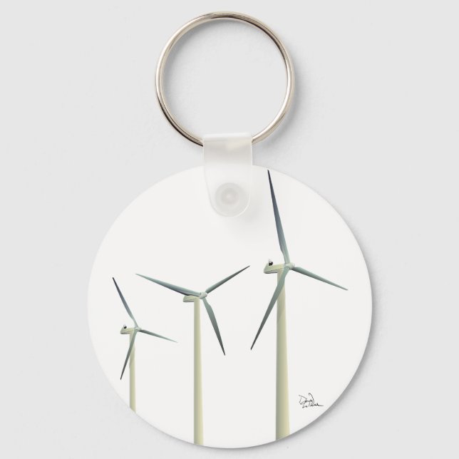 Wind Turbine Keychain (Front)