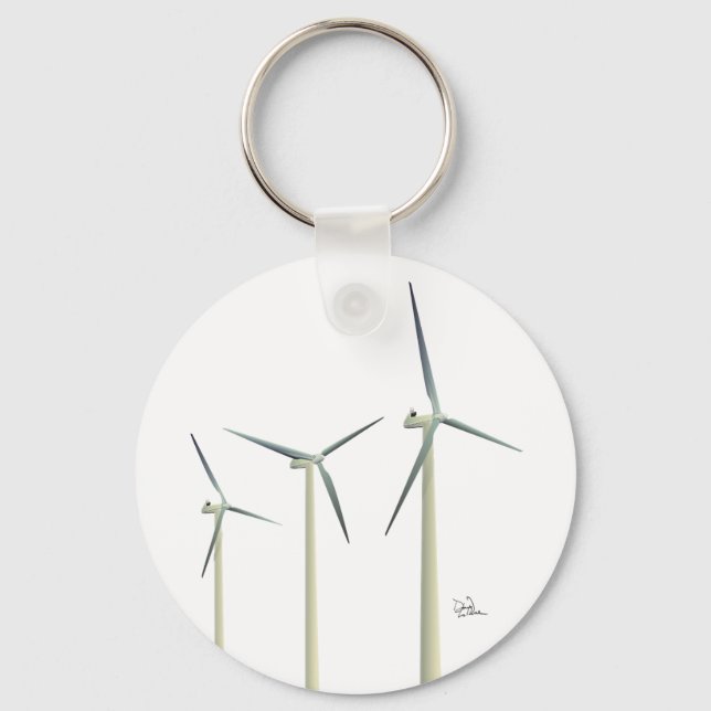 Wind Turbine Keychain (Front)
