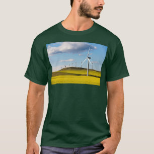 Wind Turbine Renewable Energy Alberta Canada 6 T-Shirt