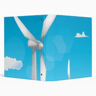 Wind Turbines 3 Ring Binder