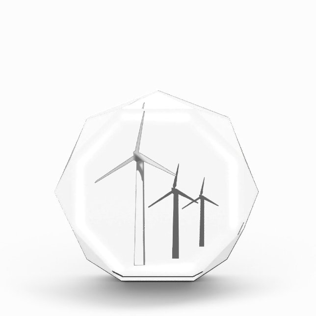 Wind Turbines Acrylic Award (Front)