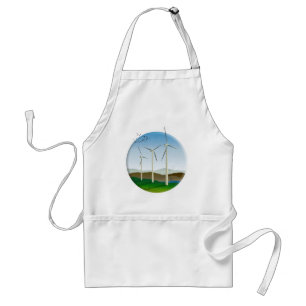 Wind Turbines Adult Apron