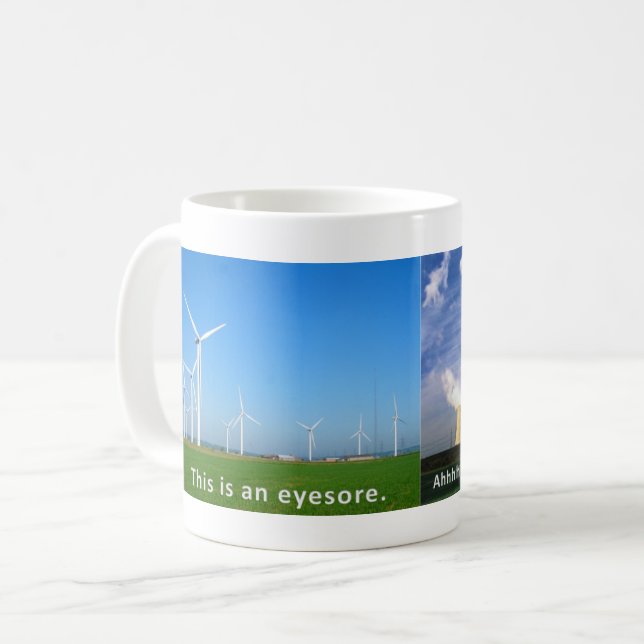 Wind Turbines are an Eyesore Coffee Mug (Front Left)