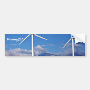 Wind turbines bumper sticker
