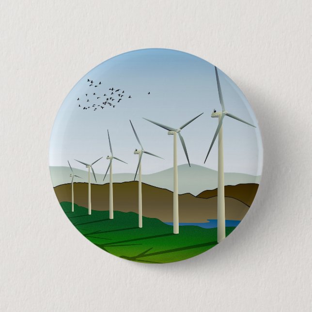 Wind Turbines Button (Front)