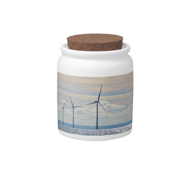 Wind Turbines Candy Jar (Front)