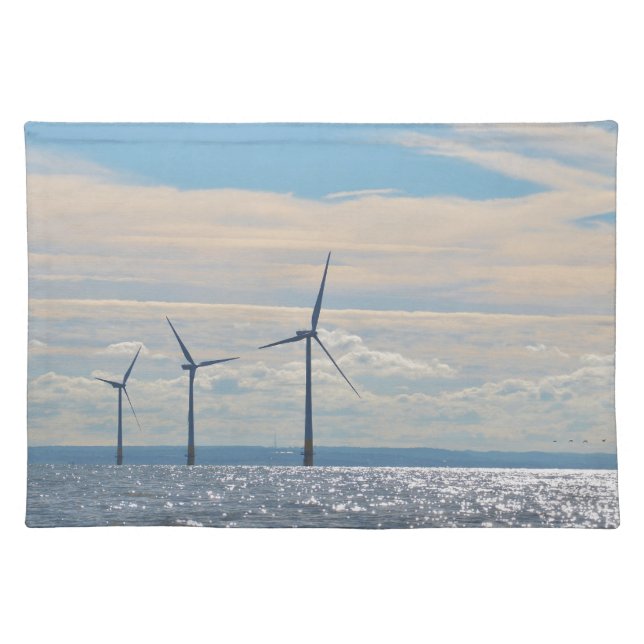 Wind Turbines Cloth Placemat (Front)